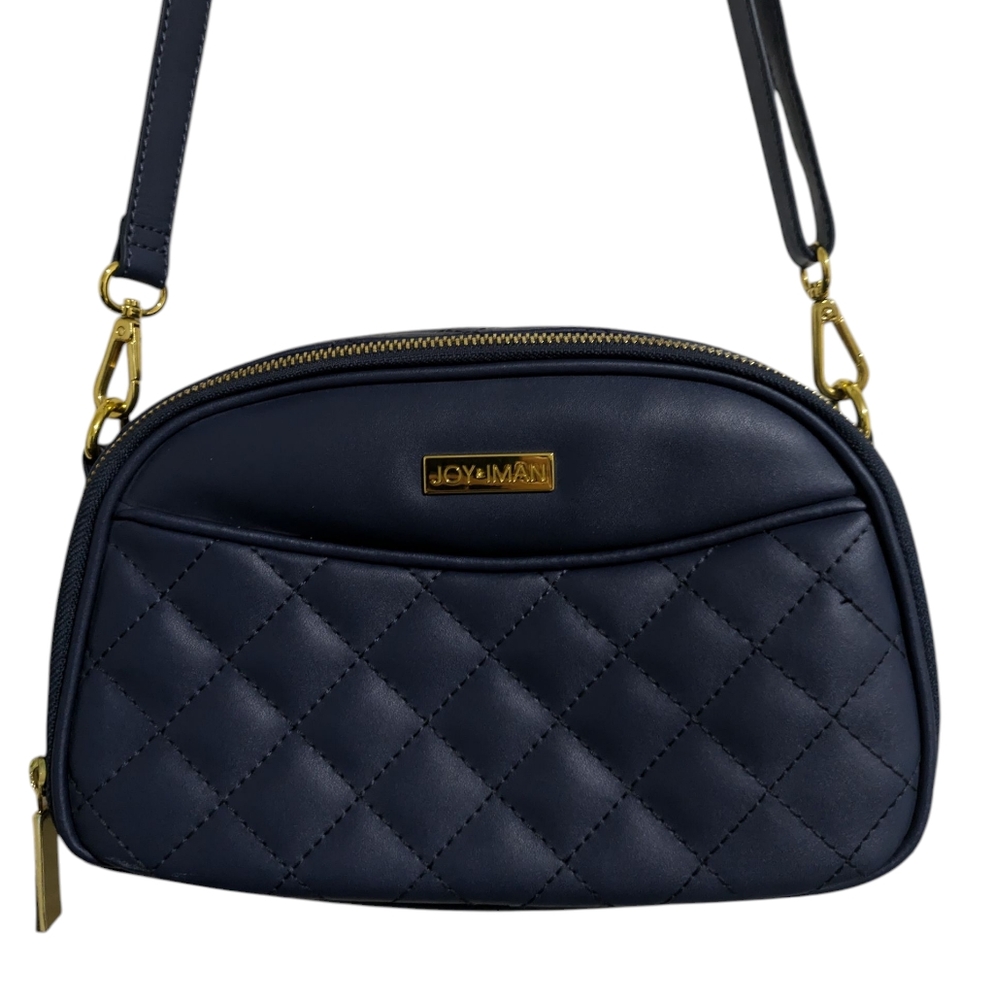 JOY & IMAN Navy Quilted Crossbody Bag